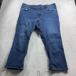 TPJ Creators of the Perfect Jean Thick Thicc Mens 42x28 Dark Wash Blue Denim